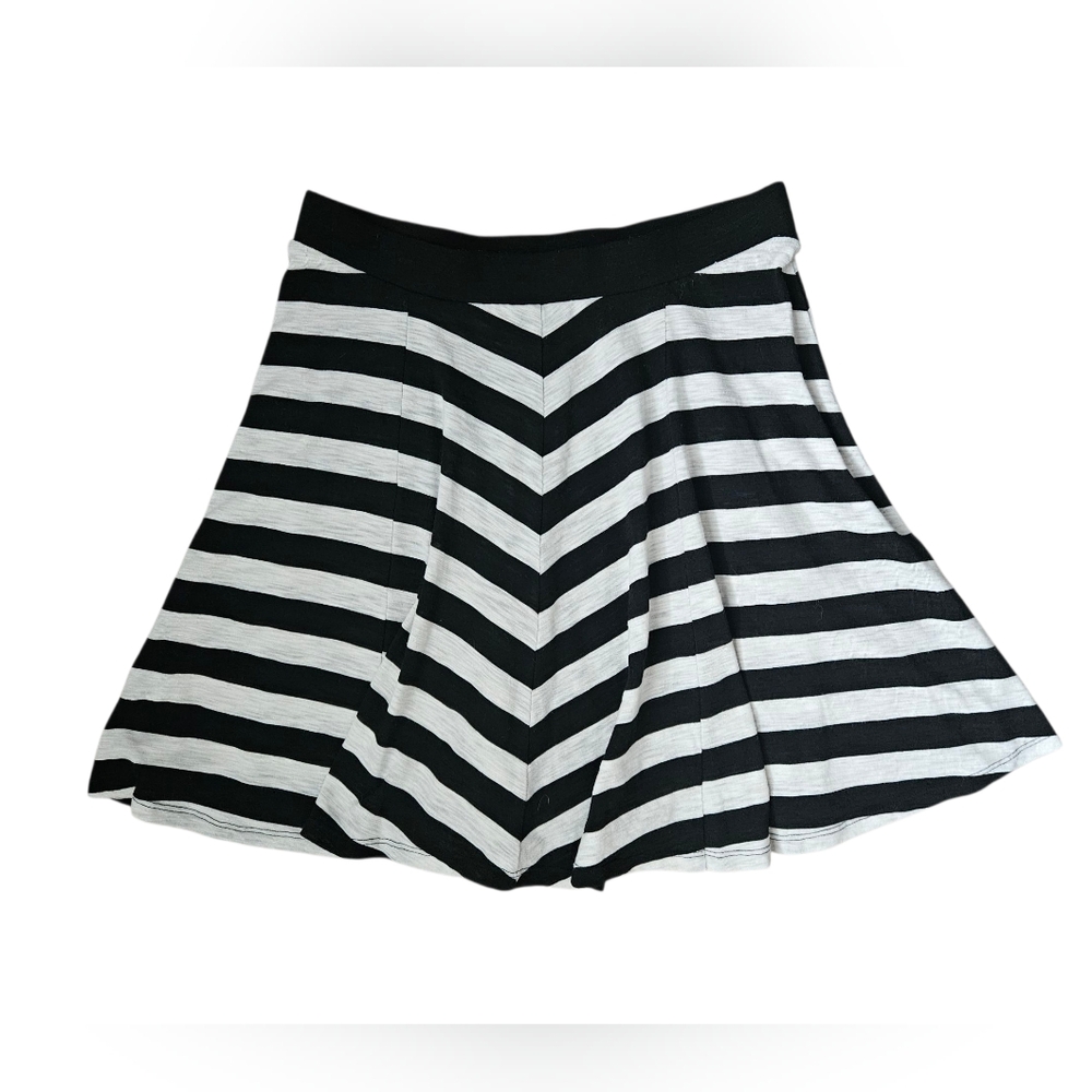 INC INTERNATIONAL CONCEPTS Black & White A-Line Skirt | SZ L